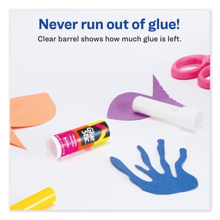 Avery Permanent Glue Stic, 0.26 oz, Applies White, Dries Clear 00166